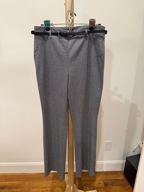 Soho Apparel Women's Gray Wide Leg Dress Pants